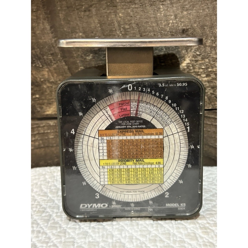 Vintage 1980s Dymo by Pelouze K5 5 Pound Postage Scale